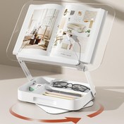 تصویر نگهدارنده کتاب BYMECOST قابل تنظیم برای مطالعه با پایه?های چرخان ۳۶۰ - ارسال 15 الی 20 روز کاری 