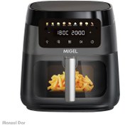 تصویر سرخ کن بدون روغن میگل مدل GAF-804 ظرفیت 8 لیتری Migel GAF-804 Air Fryer 8L