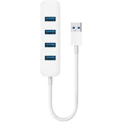 تصویر هاب 4 پورت یو اس بی 3 شیائومی مدل USB 3 XMFXQ01QM Xiaomi 4 Ports USB 3 Hub XMFXQ01QM