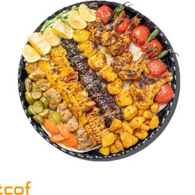 تصویر سینی سنتی مشکی بزرگ 