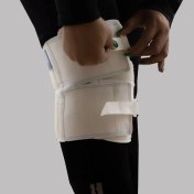 تصویر زانوبند طبی دوکاره پاک سمن کد 043 با تنظیم فشار 