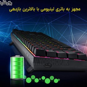 تصویر صفحه کلید باسیم/بی‌سیم ردراگون مدل ZED PRO K627P-WNS • سوئیچ قهوه‌ای ا Redragon ZED PRO K627P-WNS 75% Wireless Mechanical Gaming Keyboard – Brown Switches Redragon ZED PRO K627P-WNS 75% Wireless Mechanical Gaming Keyboard – Brown Switches