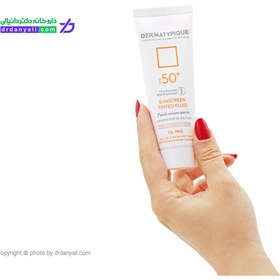 تصویر کرم ضد آفتاب درماتیپیک فلویید SPF50 فاقد چربی رنگ رز 50 میلی لیتر Dermatypique Sunscreen Tinted Fluid SPF50 Oil Free Rose Beige 50ml