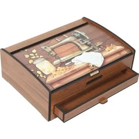 تصویر جعبه خیاطی چوبی مدل مازاراتی هایلو 