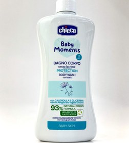 تصویر شامپو بدن پنبه و گلیسیرین 500 میل چیکو خوش بو و مناسب کودک Chicco
