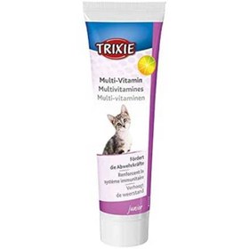 تصویر مولتی ویتامین بچه گربه تریکسی مناسب برای تقویت سیستم ایمنی وزن 100 گرم Trixie kitten multivitamin strengthening w100 grams