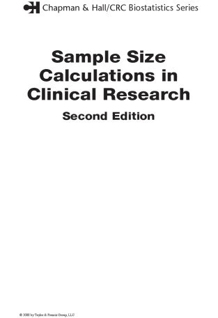 خرید و قیمت دانلود کتاب Sample size calculations in clinical research ...