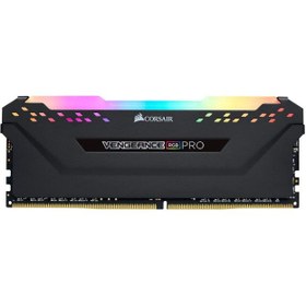 تصویر رم دسکتاپ DDR4 تک کاناله 3200 مگاهرتز CL16 کورسیر مدل VENGEANCE RGB ظرفیت 8 گیگابایت 