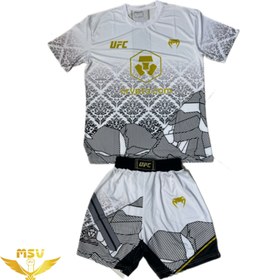 تصویر ست لباس ورزشی ونوم مدل UFC رنگ سفید 