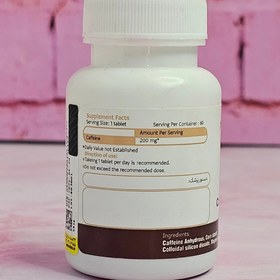 تصویر قرص کافئین 200 میلی گرم آنی درمان 60 عددی Caffeine 200 mg Annicure