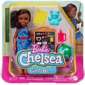 تصویر عروسک باربی کلاب چلسی با شغل (عروسک‌ها ممکن است متفاوت باشند) برند barbie Barbie Club Chelsea Career Doll (Dolls May Vary)