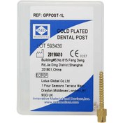 تصویر پین داخل کانال طلایی - 1L Gold Plated Dental Post