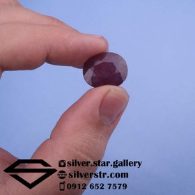 تصویر سنگ‌ تک یاقوت سرخ آفریقایی اصل کد 0591 