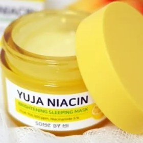 تصویر ماسک خواب آبرسان و روشن کننده سام بای می مدل Yuja Niacin حجم 60 گرم Some By Mi Yuja Niacin Brightening Sleeping Face Mask 60g