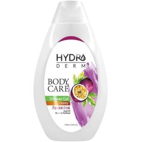تصویر شامپو بدن کرمی مدل پشن فروت هیدرودرم حجم 500 میلی لیتر hydroderm Passion Fruit Creamy Shower Gel 500 ml