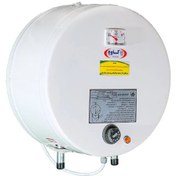 تصویر آبگرمکن برقی گرد بشقابی 20 لیتری دیواری مدل 20 کاوه کویر با المنت دوغلافه و ترموستات حدی (پس کرایه) 