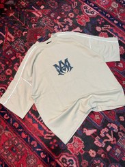 تصویر تیشرت پارچه ماکان گرم بالا چاپ برجسته مغذی دوزی Amiri کد ۲۰۰۳ 