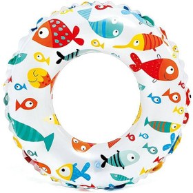 تصویر حلقه‌های شنا با طرح‌های شاداب 61 سانتی‌متر - متنوع برند intex Lively Print Swim Rings 61 cm Assorted