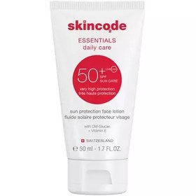 تصویر لوسیون ضد آفتاب SPF50 اسکین کد 