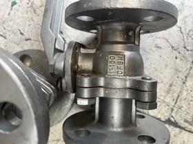 تصویر شیر توپی 1 اینچ دو تیکه کلاس 150 STEM CF8M SEAT CF8M BALL CF8M BODY CF8M BALL VALVE 1 " #150 BODY CF8M BALL CF8M SEAT CF8M STEM CF8M ANSI