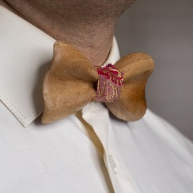 تصویر پاپیون چوبی با چوب ملج مدلMB302 