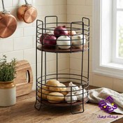 تصویر جاپیازی گرد 2ط مشکی شقایق کاوه 573 