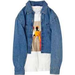 تصویر کت کراپ جین Jean jacket