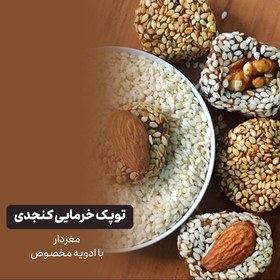 تصویر توپک خرمایی کنجدی مغزدار با ادویه مخصوص - لیبانو 