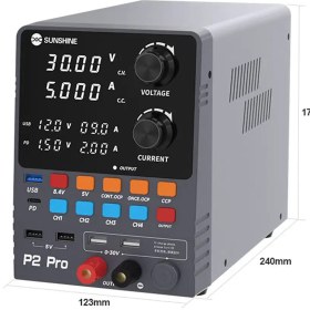 تصویر منبع تغذیه Sunshine P2 Pro ( اصلی ) POWER SUPPLY