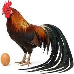 تصویر تخم نطفه دار مرغ فونیکس دم یک متری 