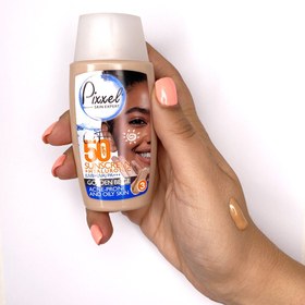 تصویر کرم ضدآفتاب SPF50 رنگ بژ روشن مناسب پوست چرب حجم 50 میل پیکسل Pixel SPF50 Light Beige Sunscreen Cream for Oily Skin, 50 ml