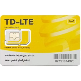 تصویر سیمکارت 300 گیگابایت TDLTE یکساله تک نت ُSIM card 300 GB TDLTE one year