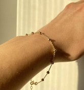 تصویر دستبند زنجیر توپی خلخال 