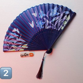 تصویر بادبزن دسته چوبی Nature 