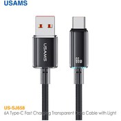 تصویر کابل شارژر 1.2 متری USB-A به Type-C یوسمز US-SJ658 USAMS US-SJ658 USB-A to Type-C 6A 1.2M Cable