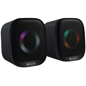 تصویر اسپیکر دسکتاپ کیسونلی مدل X-3 RGB Kisonli X-3 RGB Desktop Speaker