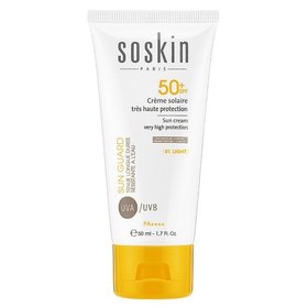 تصویر ضد آفتاب ساسکین (رنگی) 01 ا Soskin sun cream very hight protection ( light 01 ) Soskin sun cream very hight protection ( light 01 )