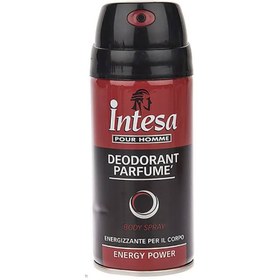 تصویر اسپری بدن انرژی پاور اینتسا حجم 150 میل ا Intesa Pour Homme Body Spray ENERGY POWER For Men 150m