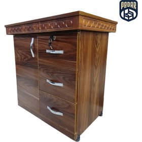 تصویر میز مدیریت مدل غزال - ۱۸۰ سانت در ۷۴ سانت با میز ال gazelle