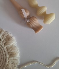 تصویر شمع آبشاری و گلابدون 