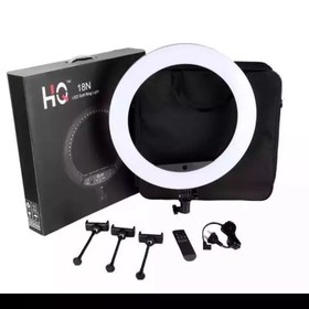 تصویر رینگ لایت مدل HQ-18N کنترل دار کیفیت نور دهی فوق العاده عالی و حرفه ای 