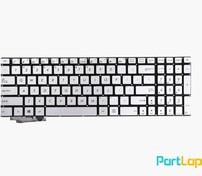 تصویر کیبورد لپ تاپ ایسوس N551 نقره ای Keyboard ASUS N551 Silver