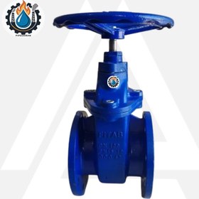 تصویر شیر فلکه کشویی زبانه لاستیکی PN16 چدنی فیتاب - 4 GATE VALVE (FITAB)