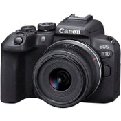 تصویر دوربین بدون آینه کانن EOS R10 + لنز 18-45 میلیمتری ا Canon EOS R10 Mirrorless Camera with 18-45mm Lens Canon EOS R10 Mirrorless Camera with 18-45mm Lens