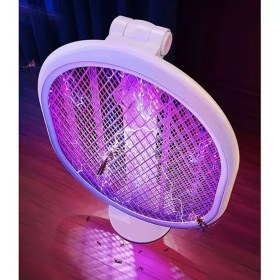 تصویر حشره کش مدل Four in One Folding Electric Mosquito Swatter D68 