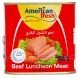 تصویر کنسرو گوشت گاو قوطی 320 گرم آمريکن فرش AMERICAN FRESH مدل BEEF LUNCHEON MEAT American Fresh Beef Luncheon Meat 320gr