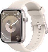 تصویر ساعت هوشمند P5 زنانه و مردانه کرمی 