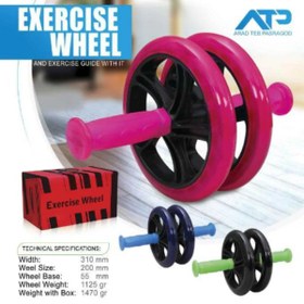 تصویر چرخ شکم دوبل ژله ای EXERCISE WHEEL 