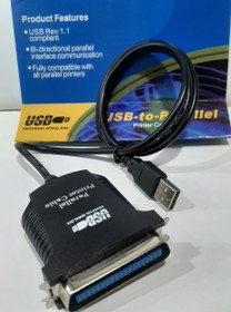 تصویر کابل تبدیل USB به پارالل 