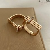 تصویر انگشتر خطی نگین‌دار ژوپینگ Xuping